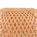 Openwork woven bamboo dome lamp shade