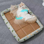 Woven summer cat bed in four colors and four sizes