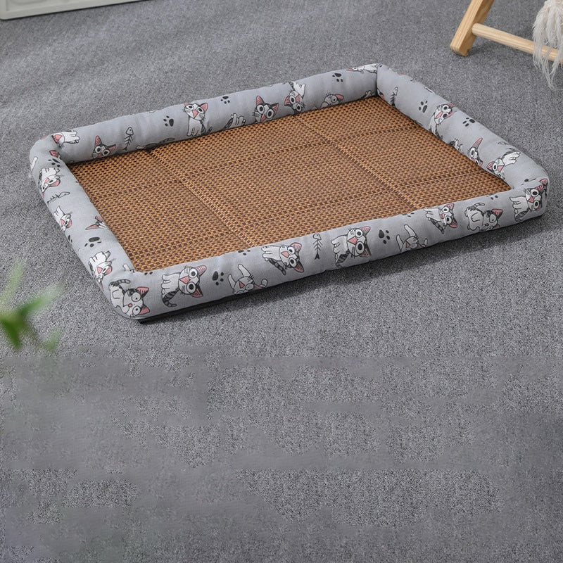 Woven summer cat bed in four colors and four sizes